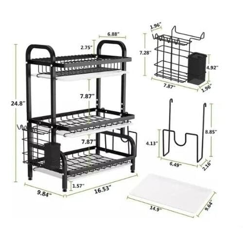 3 LAYERS PLATE RACK  PLATE DRAINER DISH RACK