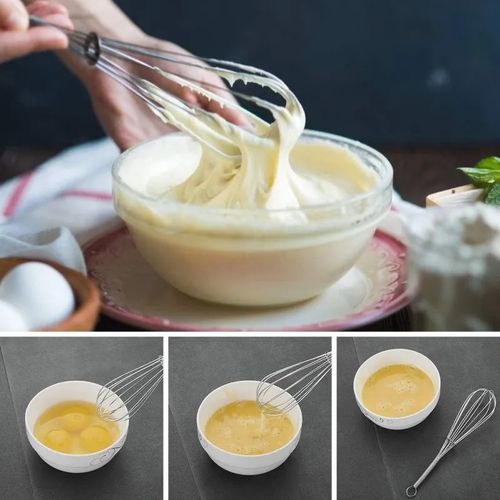 STAINLESS STEEL EGG WHIISK PASTRY WHIP 3PIECES SET