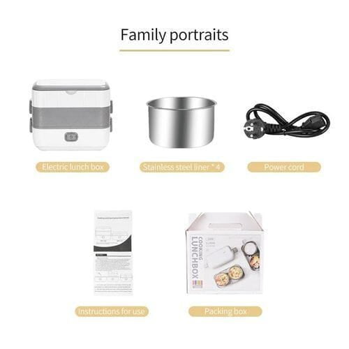 ELECTRIC COOKING STEAMING PRESERVING LUCH BOX 220V