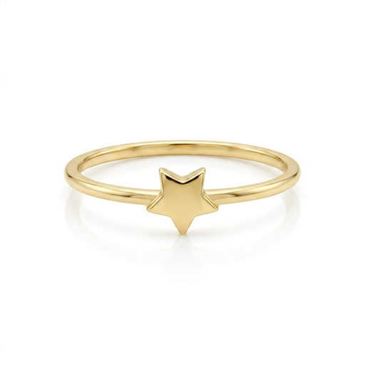 Anillo de Oro con Estrella