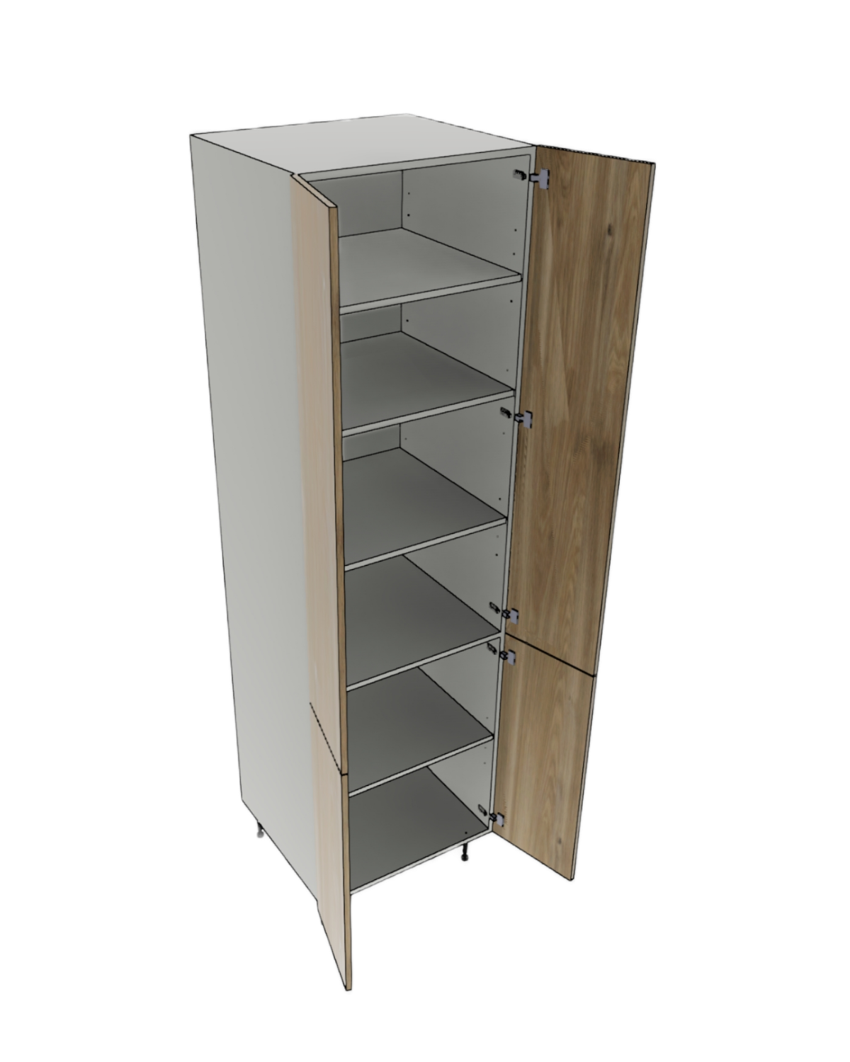 TALL PANTRY CABINET 2 BOOTTOM 2 TOP DOOR BASE MATCH