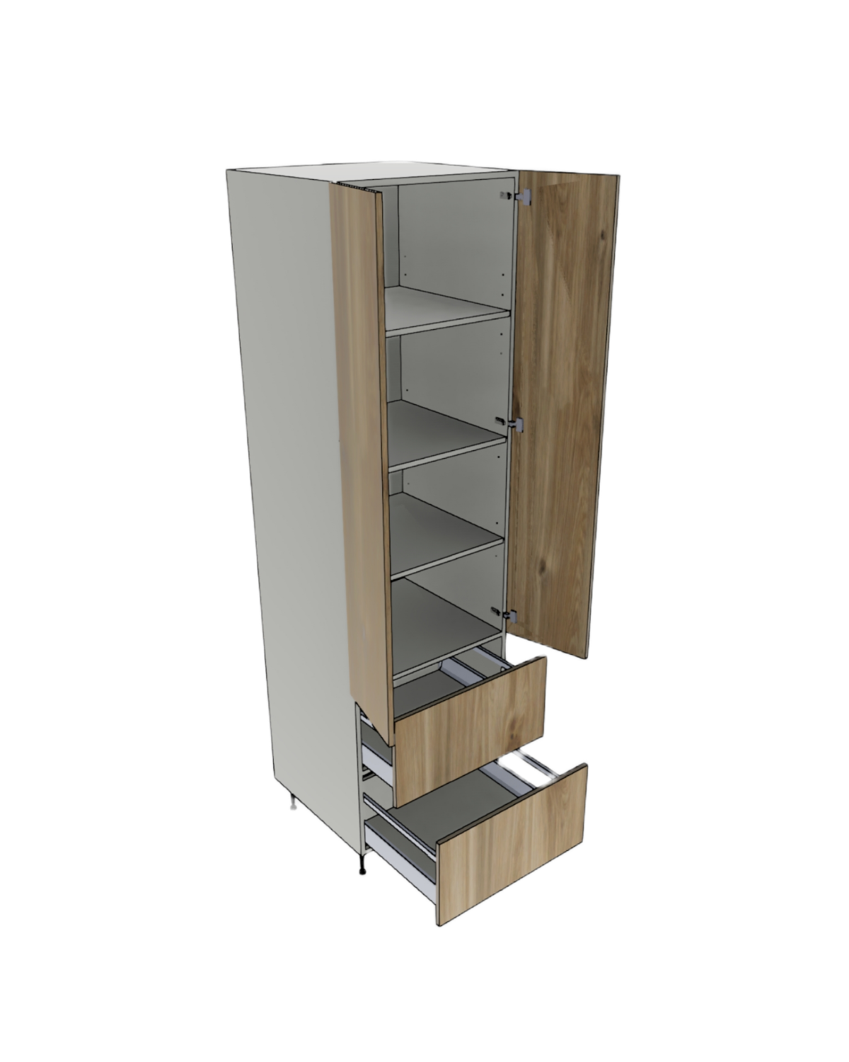 TALL PANTRY 2 DRAWER 2 DOOR CUSTOM