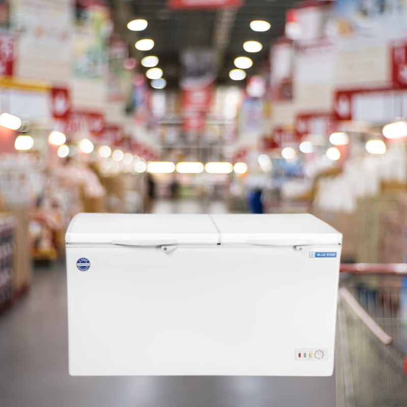 Blue star 400 litre Dual Compartment Cooler & Freezer with 2 year extend compressor warranty