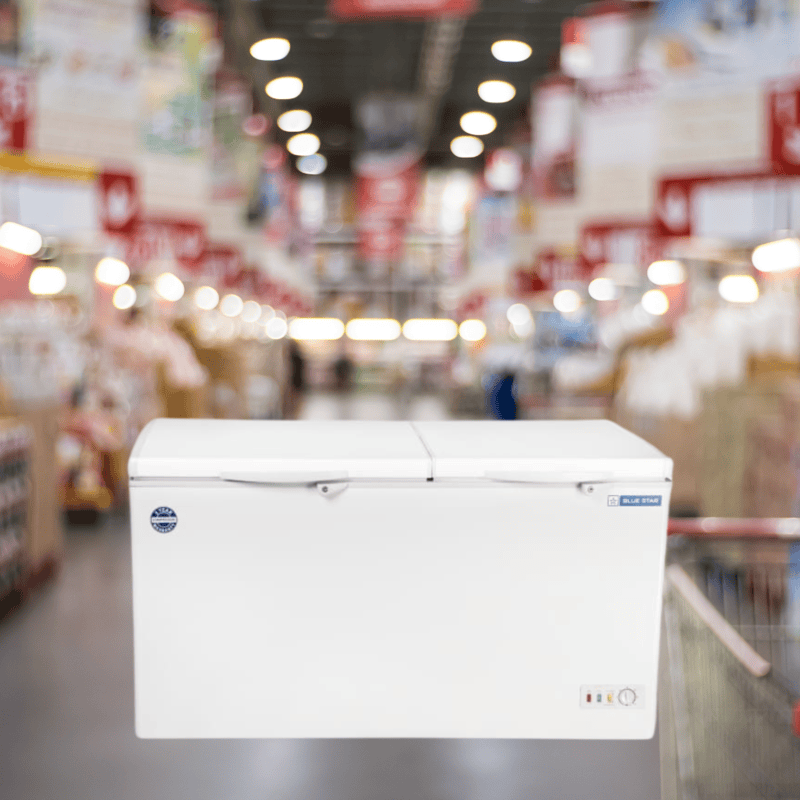 Blue star 400 litre Dual Compartment Cooler & Freezer with 2 year extend compressor warranty