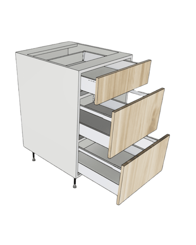 VANITY CABINET 2 BOTTOM 1 TOP DRAWER