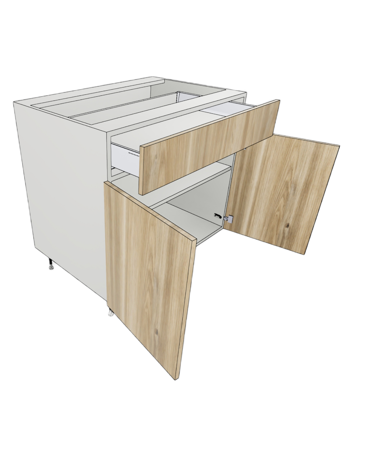 VANITY CABINET 2 DOOR 1 DRAWER