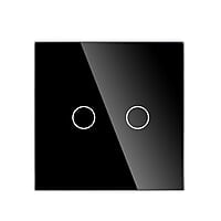 ZigBee 2 Gang Switch - Black ZigBee 2 Gang Switch - Black