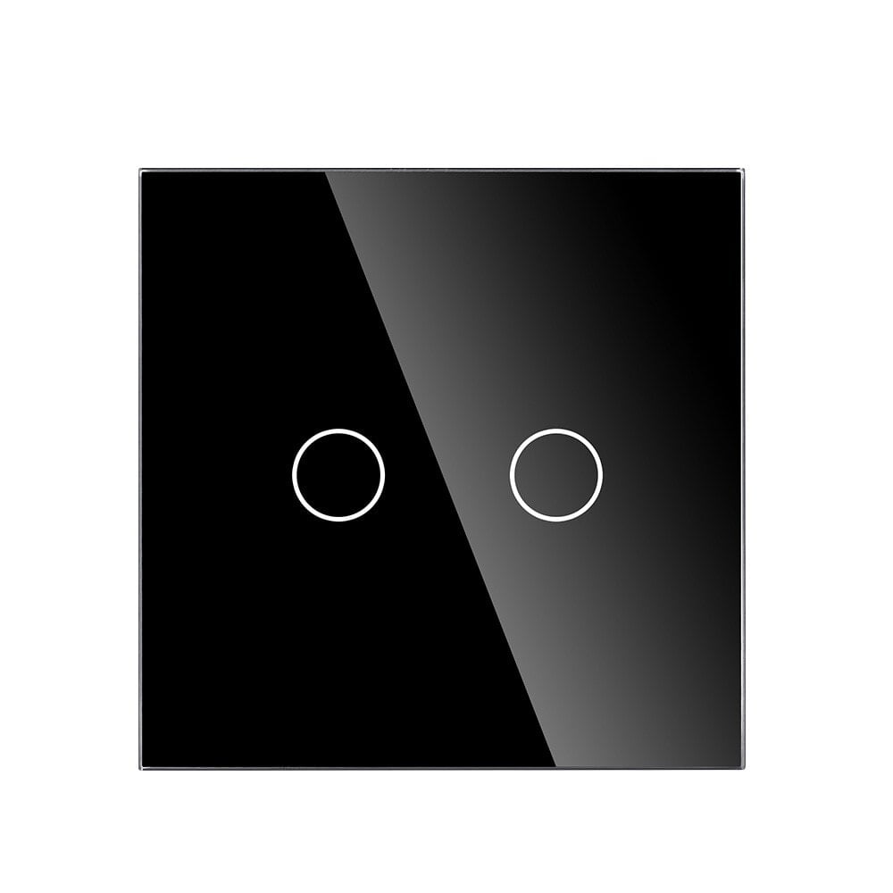 ZigBee 2 Gang Switch - Black ZigBee 2 Gang Switch - Black