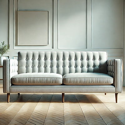 Gunmala Handicrafts Classic Button-Tufted 2-Seater Sofa