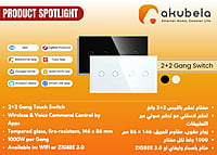 Zigbee 2+2 Gang Switch - White