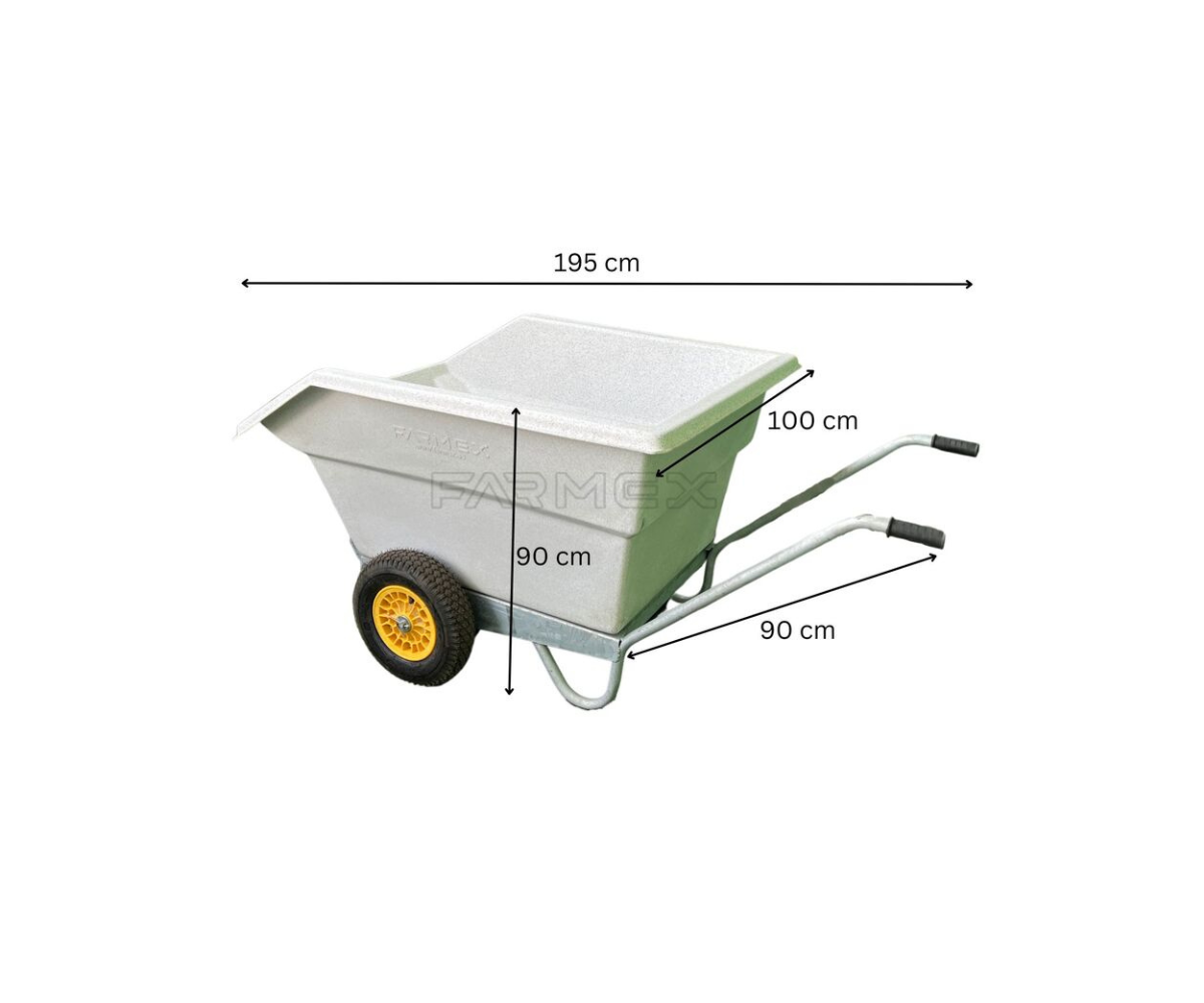 Wheelbarrow Farmex WB600 - X large White