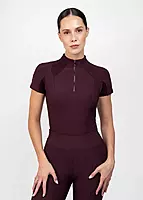 Short Sleeve Base Layer (Burgundy)