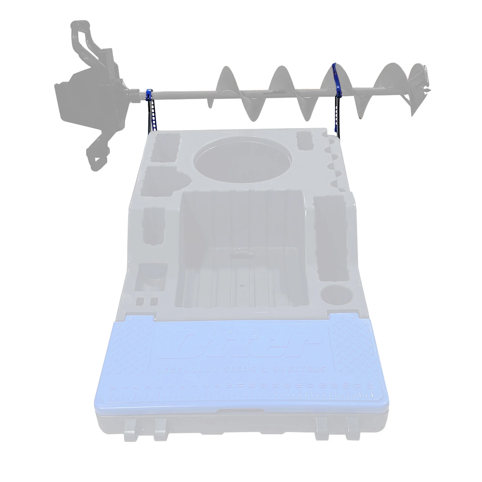 Otter Sonar Sled Auger Rack