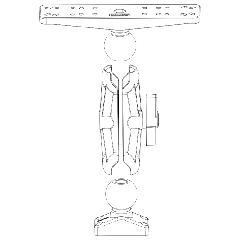 Scotty 2.25" Ball System 8" Arm Scotty 2.25" Ball System 8" Arm