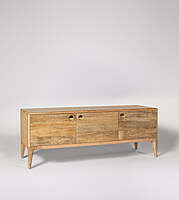 Mid-Century Modern Mango Wood Media Console - 3-Door TV Stand Mid-Century Modern Mango Wood Media Console - 3-Door TV Stand