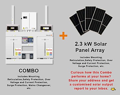 3.6 kW Sunsynk Powerlynk X, Hybrid Inverter, c/w 14.08 kWh LiFePO4 battery