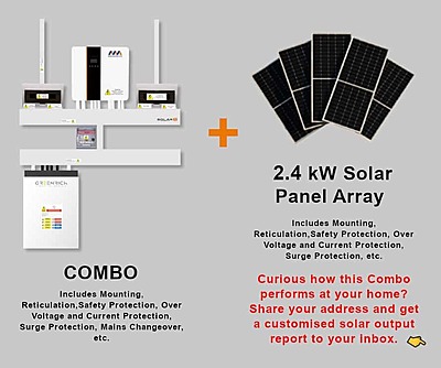 5.0 kW MEGAREVO - GREENRICH Combo, c/w 1x 4.95 kWh Lithium Batterry