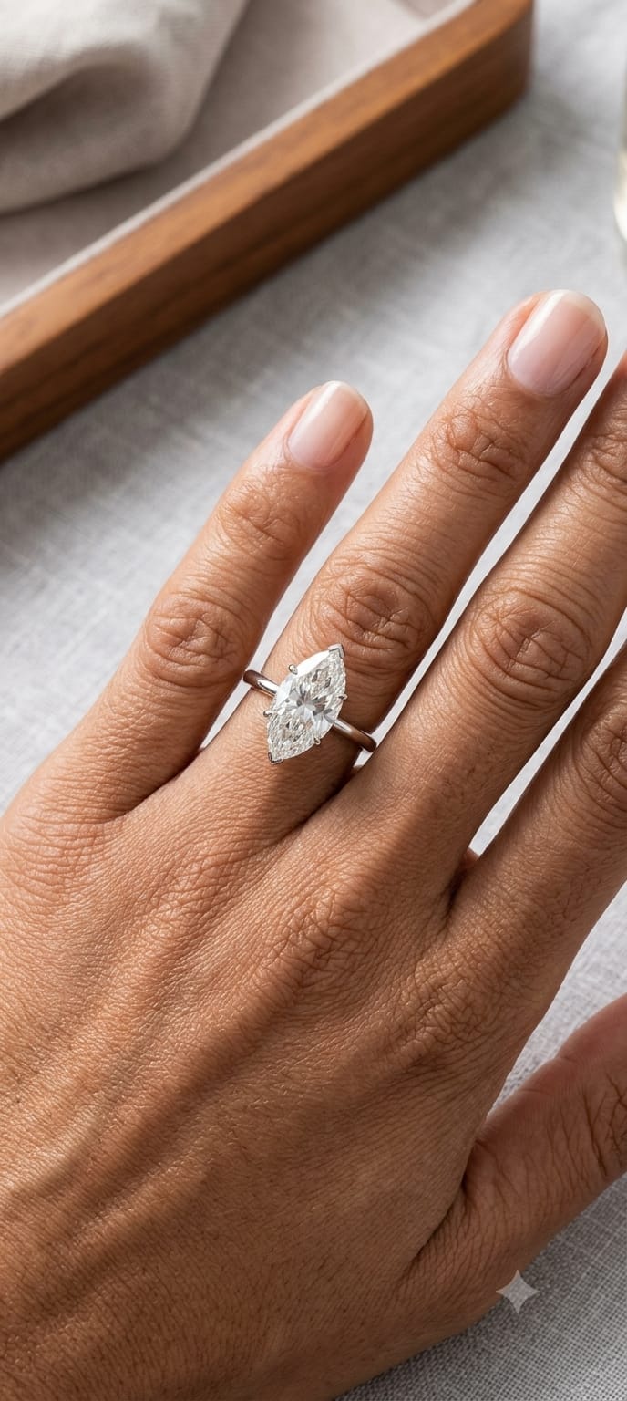 2.5ct Marquise diamond