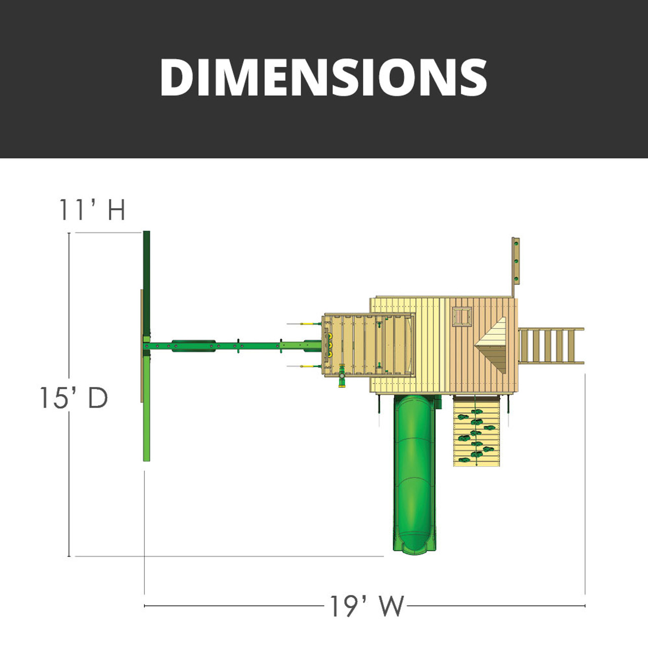 Chateau w/ Standard Wood Roof and Sky Loft