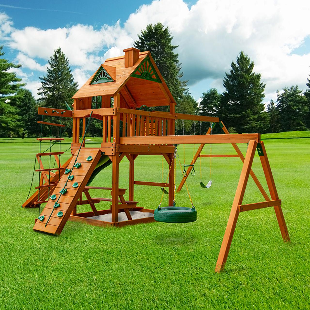 Frontier Treehouse Swing Set