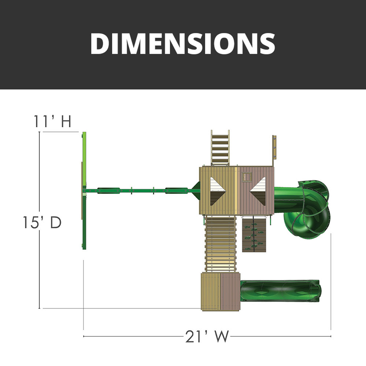 Wilderness Gym w/ Standard Wood Roof Wilderness Gym w/ Standard Wood Roof