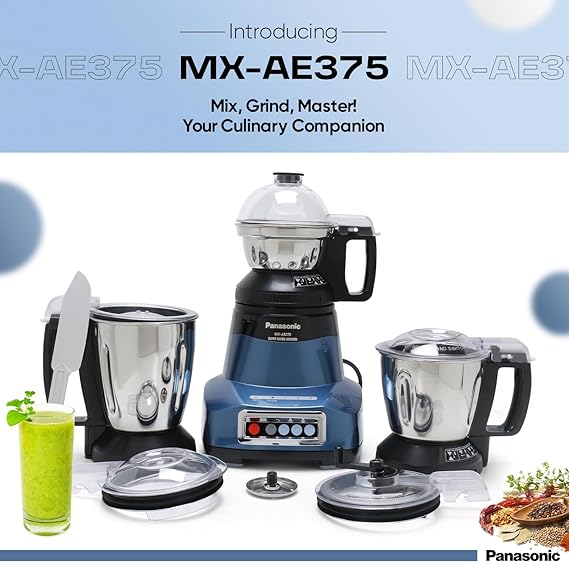 Panasonic Super Mixer Grinder Monster 750 Watt Mx-Ae375 Panasonic Super Mixer Grinder Monster 750 Watt Mx-Ae375
