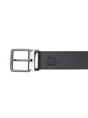 Men Set of 2 Black Solid Belts
