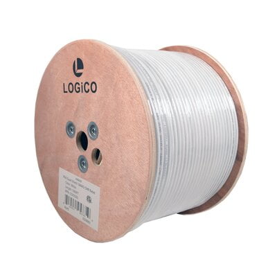 Rg6 Cable 60% Quad Shield Cmr Etl 18Awg 1000Ft White