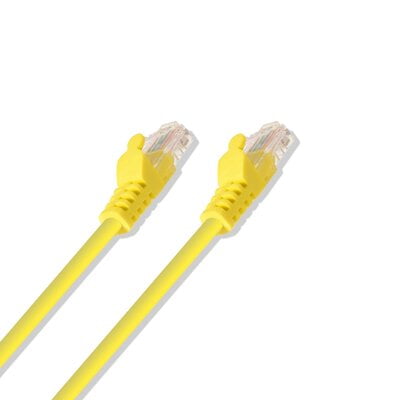 1Ft Cat5e 24 Awg Patch Cable Yellow 1Ft Cat5e 24 Awg Patch Cable Yellow