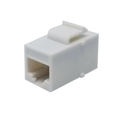 Cat6 Keystone Jack Coupler White