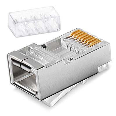 Cat6 Shielded Rj45 Modular Plug With Load Bar