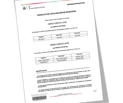 Solicitar Nota de Localización Solicitar Nota de Localización
