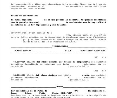 Certificación de dominio de la propiedad Certificación de dominio de la propiedad