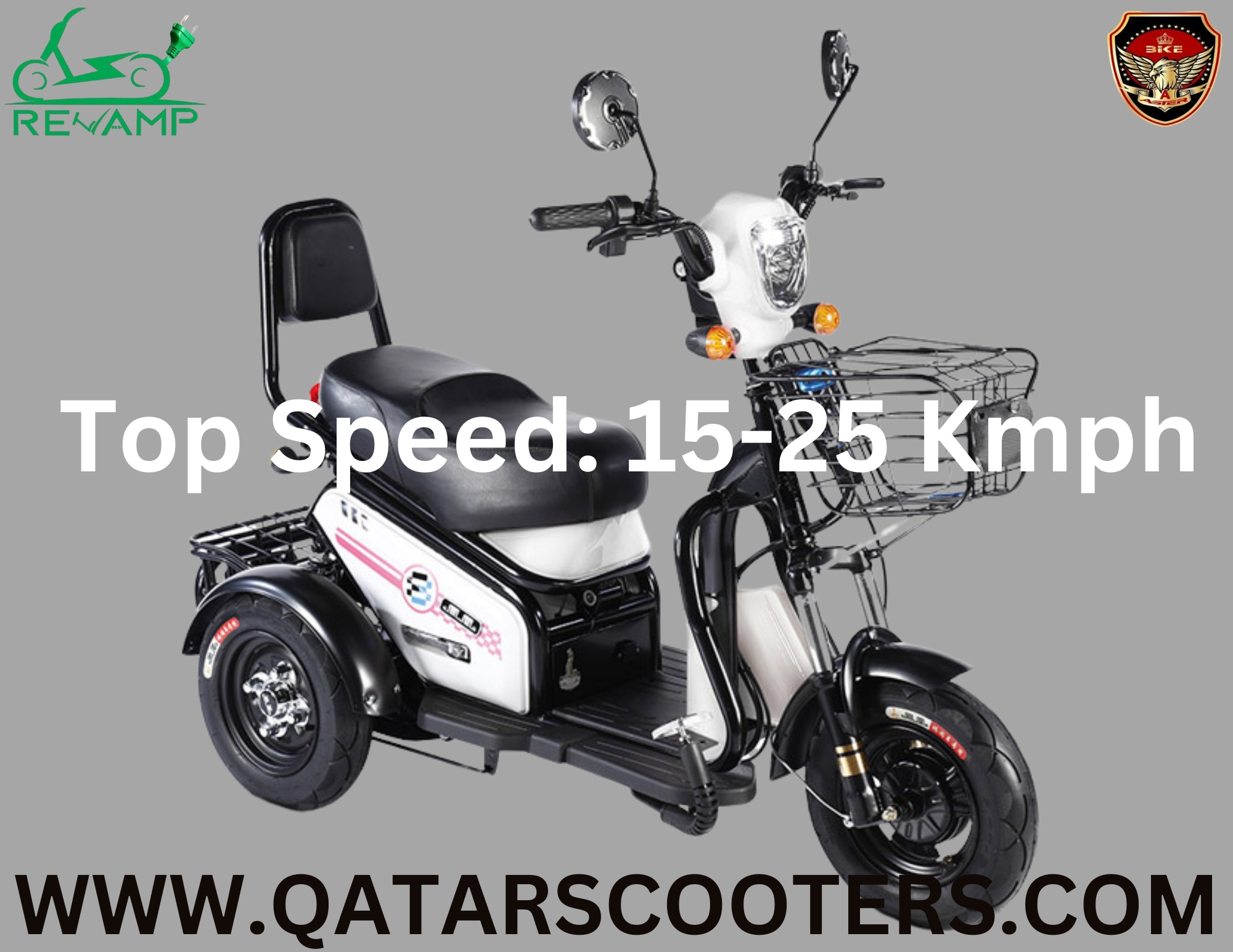 Revamp 3-Wheeler Electric Scooter (T20) Revamp 3-Wheeler Electric Scooter (T20)