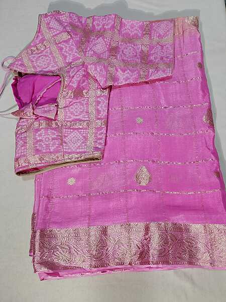 J348: Ready To Ship Beautiful Pure Russian Crepe Silk Saree With Stitched Blouse J348: Ready To Ship Beautiful Pure Russian Crepe Silk Saree With Stitched Blouse