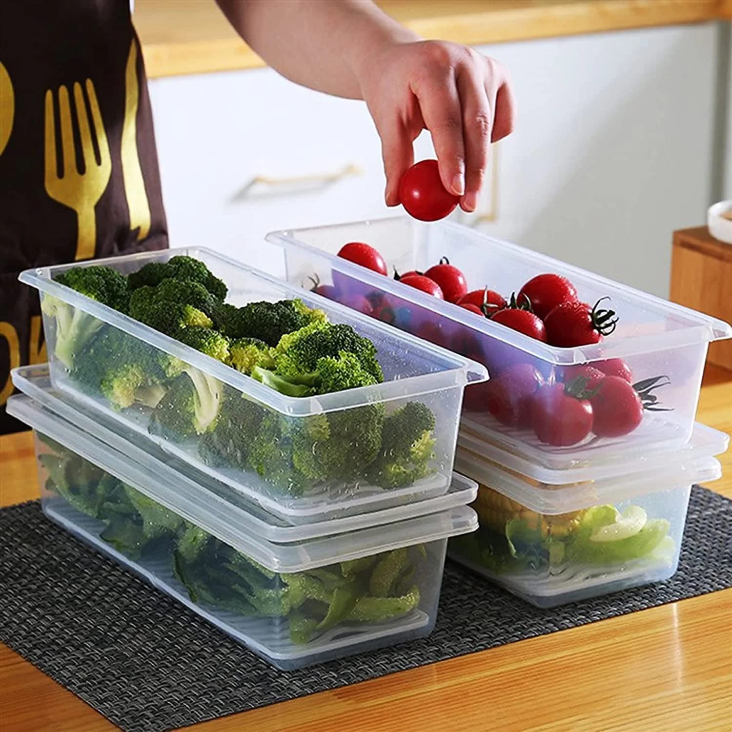 Amazkart Fridge Storage Boxes Fridge Organizer With Removable Drain Plate Amazkart Fridge Storage Boxes Fridge Organizer With Removable Drain Plate