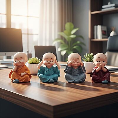 Amazkart Buddha Monk Statues for Home Decor and Gifts Amazkart Buddha Monk Statues for Home Decor and Gifts