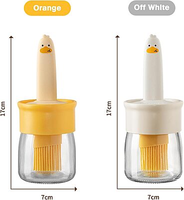Amazkart Glass Oil Dispenser Bottle with Silicone Brush Amazkart Glass Oil Dispenser Bottle with Silicone Brush