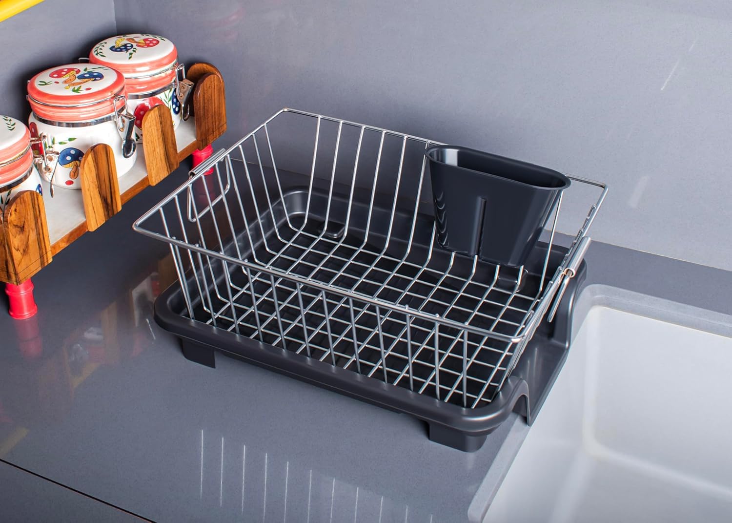 Amazkart Basket Drainer & Dish Drainer Basket for Kitchen Amazkart Basket Drainer & Dish Drainer Basket for Kitchen