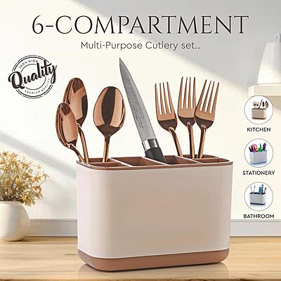 Amazkart Compartment Kitchen Organizer Rack for Cutlery Amazkart Compartment Kitchen Organizer Rack for Cutlery