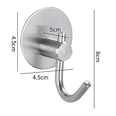 Amazkart 4 Pack Wall Adhesive Hooks