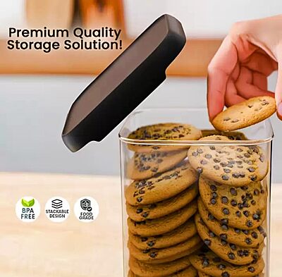 Amazkart 24 Piece Airtight Kitchen Storage Container Set Bpa Free Plastic Jars Amazkart 24 Piece Airtight Kitchen Storage Container Set Bpa Free Plastic Jars