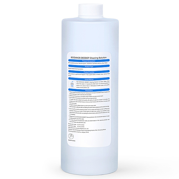 Ecovacs DEEBOT Cleaning Detergent Solution Bottle - 1L