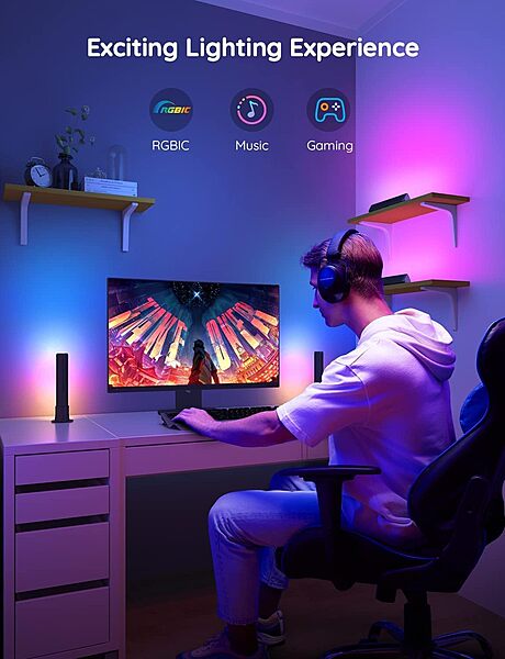 Govee RGBICWW WiFi + Bluetooth Flow Plus Light Bars