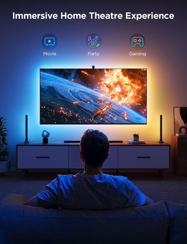 Govee TV Backlight 3 Lite Kit  With Strip Light and Light Bar