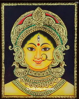 Devi Durga - Bengal Style Tanjore Painting - Various sizes Devi Durga - Bengal Style Tanjore Painting - Various sizes