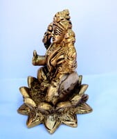 Laskshmi Devi on Lotus Brass Statue - 9 cm x 6 cm Laskshmi Devi on Lotus Brass Statue - 9 cm x 6 cm