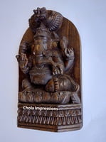 Lord Ganesh Wooden Statue - Back side flat Lord Ganesh Wooden Statue - Back side flat