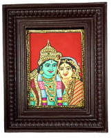 Lord Ram Sita Devi Tanjore Painting - from Small sizes Lord Ram Sita Devi Tanjore Painting - from Small sizes