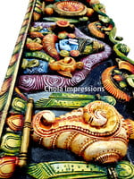 Lord Balaji Hanumar Garudar Wooden Panel - Wall Mount Lord Balaji Hanumar Garudar Wooden Panel - Wall Mount